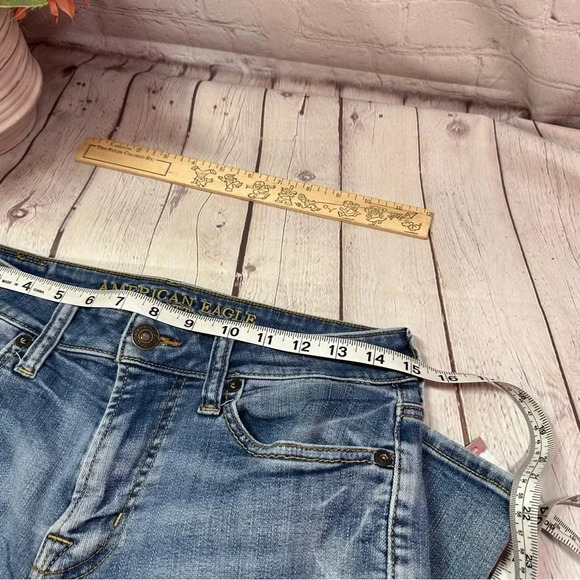 american eagle extreme flex mens jeans light wash sz 28x28" original boot - Picture 3 of 10